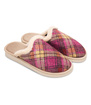 Kapcie damskie obuwie domowe w kratę