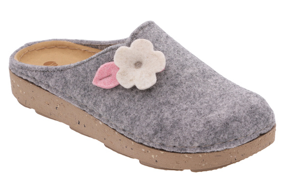 Kapcie damskie obuwie domowe filcowe