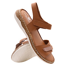 Sandały damskie profilaktyczne na rzepy