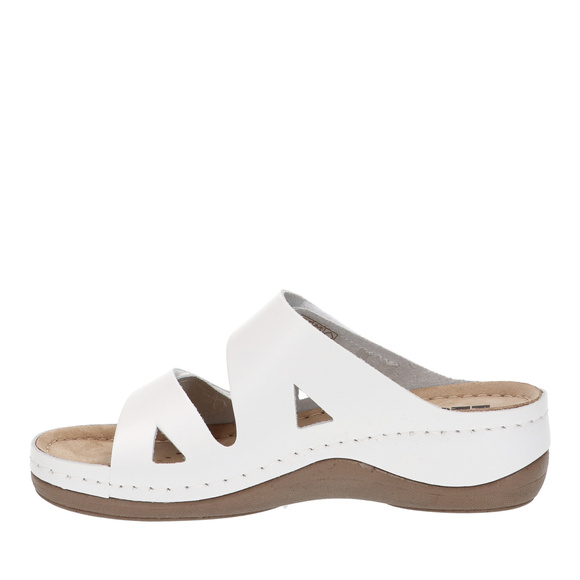 Klapki damskie casual profilaktyczne na rzepy