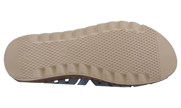 Sandały damskie profilaktyczne pełne na rzep