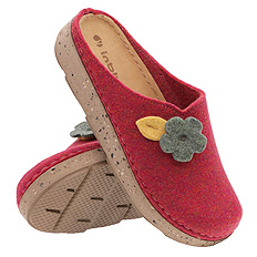 Kapcie damskie obuwie domowe filcowe