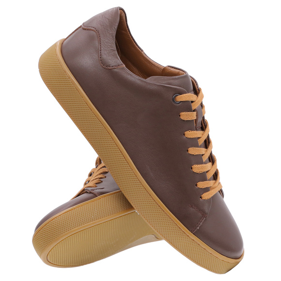 Obuwie męskie półbuty sneakers skórzane