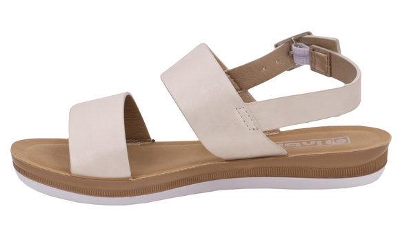 Sandały damskie niskie regulowane