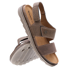 Sandały męskie rekreacyjne na rzepy