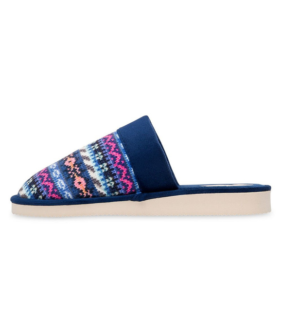 Kapcie damskie obuwie domowe wzór norweski