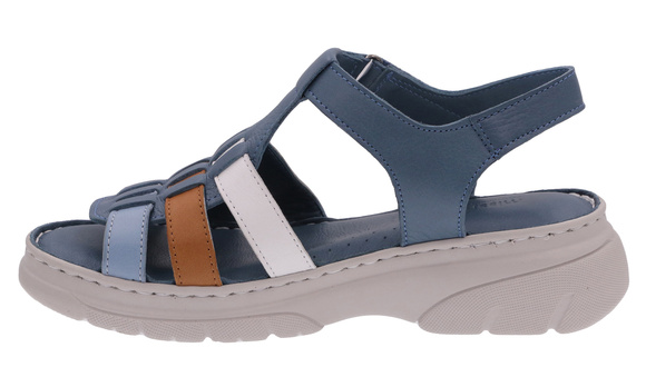 Sandały damskie profilaktyczne na rzepy