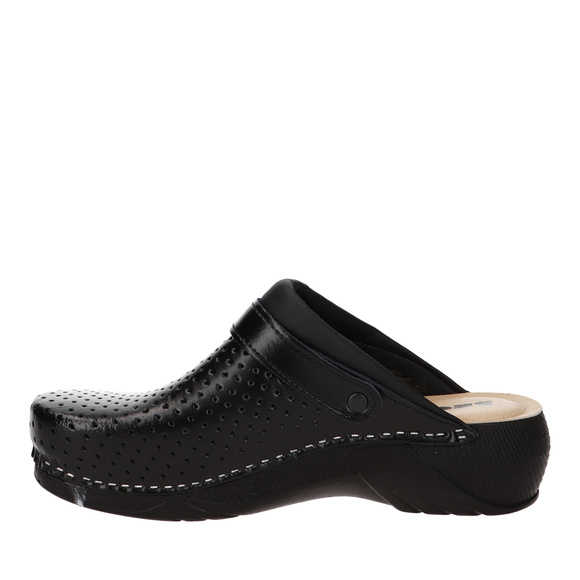 Klapki medyczne damskie wysokie profilaktyczne z paskiem