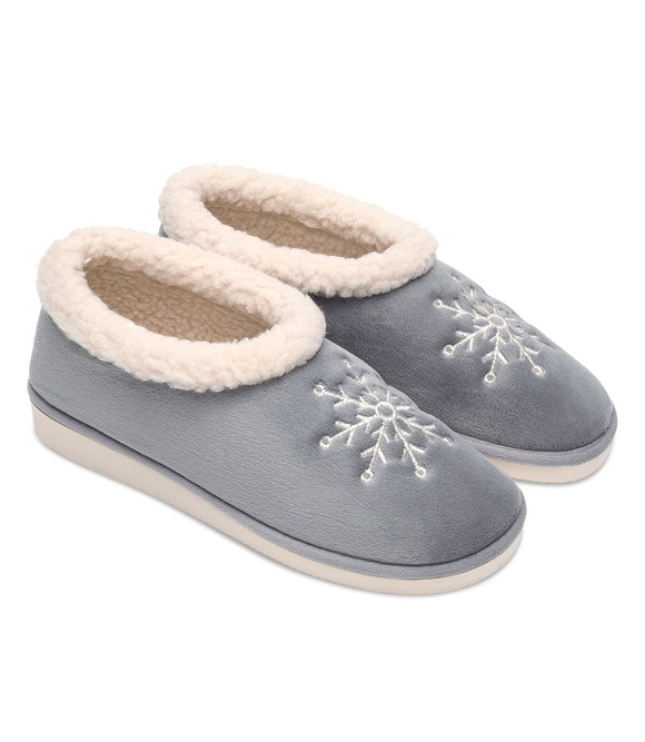 Kapcie damskie obuwie domowe ocieplane bambosze