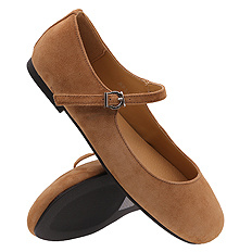 Obuwie damskie balerinki zamszowe