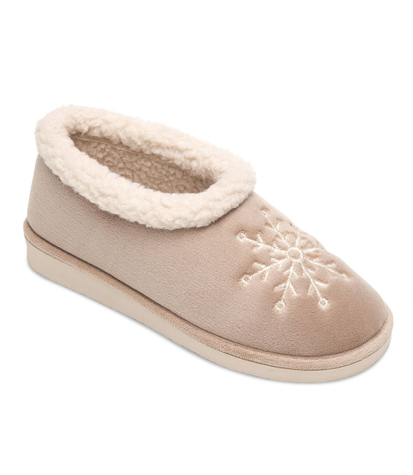 Kapcie damskie obuwie domowe ocieplane bambosze