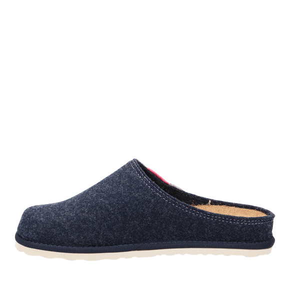 Kapcie damskie obuwie domowe filc / wyjmowana wkładka