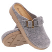Kapcie damskie wygodne obuwie domowe Filc z klamrą