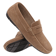 Obuwie męskie półbuty mokasyny skórzane