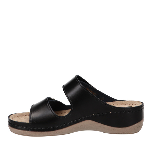 Klapki damskie casual profilaktyczne na rzepy