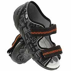 Kapcie dziecięce tekstylne sandałki na rzepy