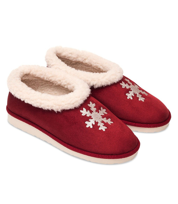 Kapcie damskie obuwie domowe ocieplane bambosze