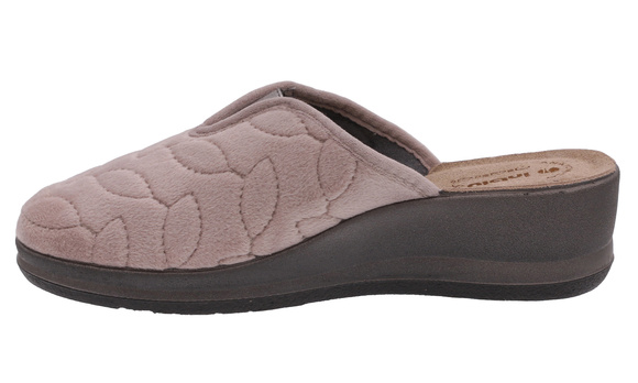 Kapcie domowe damskie wysokie z gumką