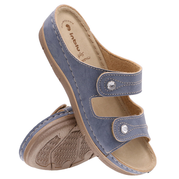 Klapki damskie profilaktyczne na rzepy