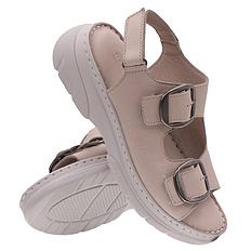 Sandały damskie profilaktyczne wrażliwe stopy z regulacją