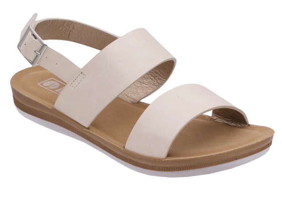 Sandały damskie niskie regulowane