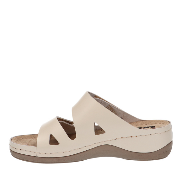 Klapki damskie casual profilaktyczne na rzepy