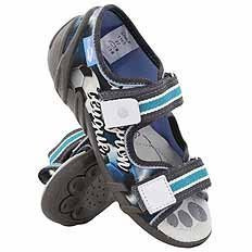 Kapcie dziecięce tekstylne sandałki na rzepy