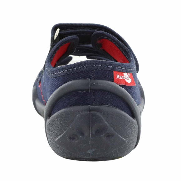 Kapcie dziecięce tekstylne sandałki na rzepy