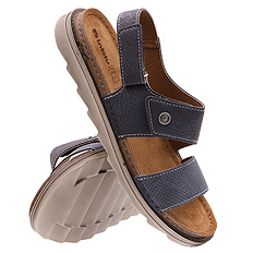 Sandały męskie rekreacyjne na rzepy