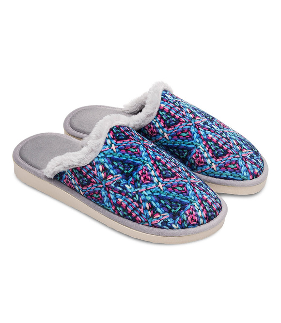 Kapcie damskie obuwie domowe ocieplane