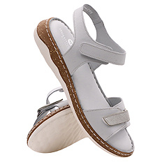 Sandały damskie profilaktyczne na rzepy