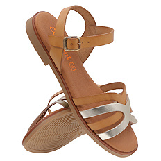 Sandały damskie niskie regulowane