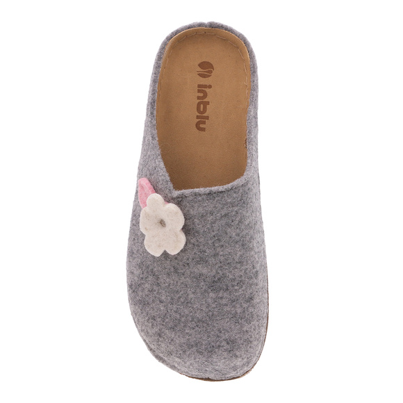 Kapcie damskie obuwie domowe filcowe