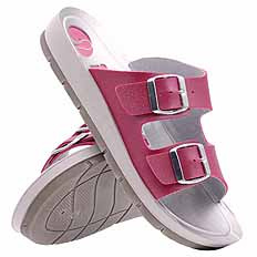 Klapki damskie regulowane z wkładką GEL