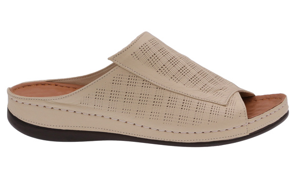 Klapki damskie profilaktyczne masujące ażurowe