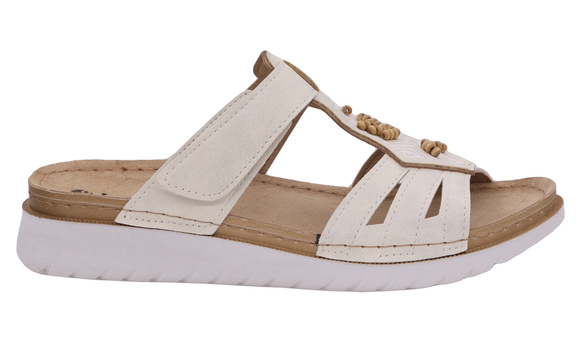 Klapki damskie letnie na rzep