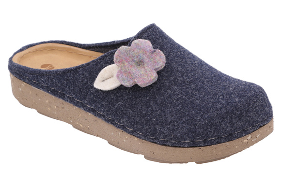 Kapcie damskie obuwie domowe filcowe