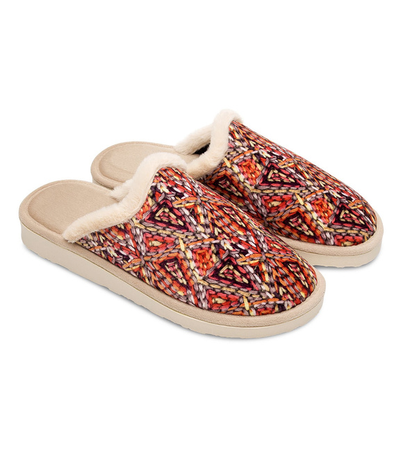 Kapcie damskie obuwie domowe ocieplane