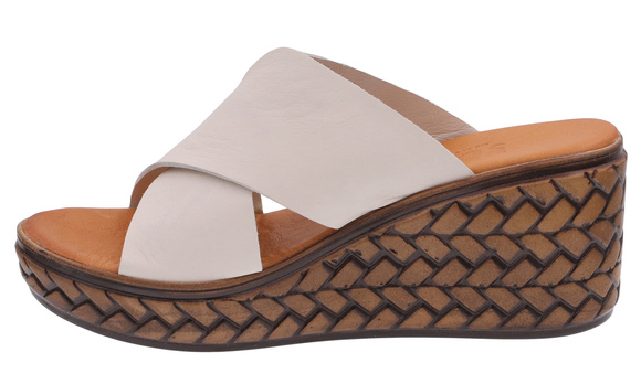 Wysokie klapki damskie profilaktyczne na koturnie