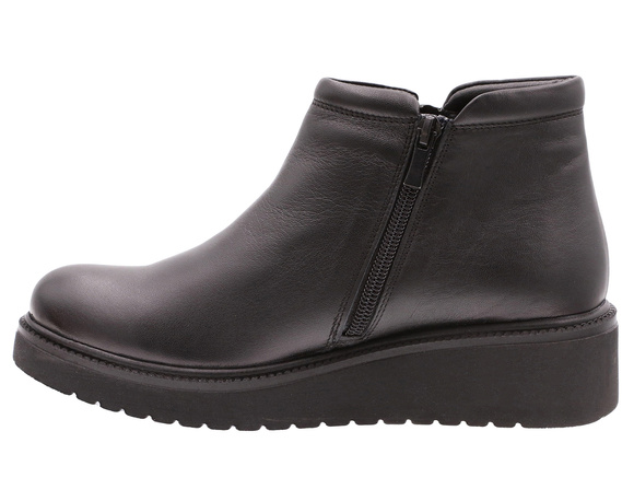 Botki zimowe niskie damskie na suwak